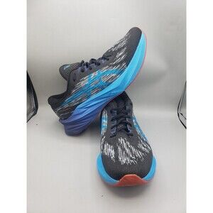 Asics NovaBlast 3 Running Shoes 1011B458-004 Black Island Blue Mens Size 11.5